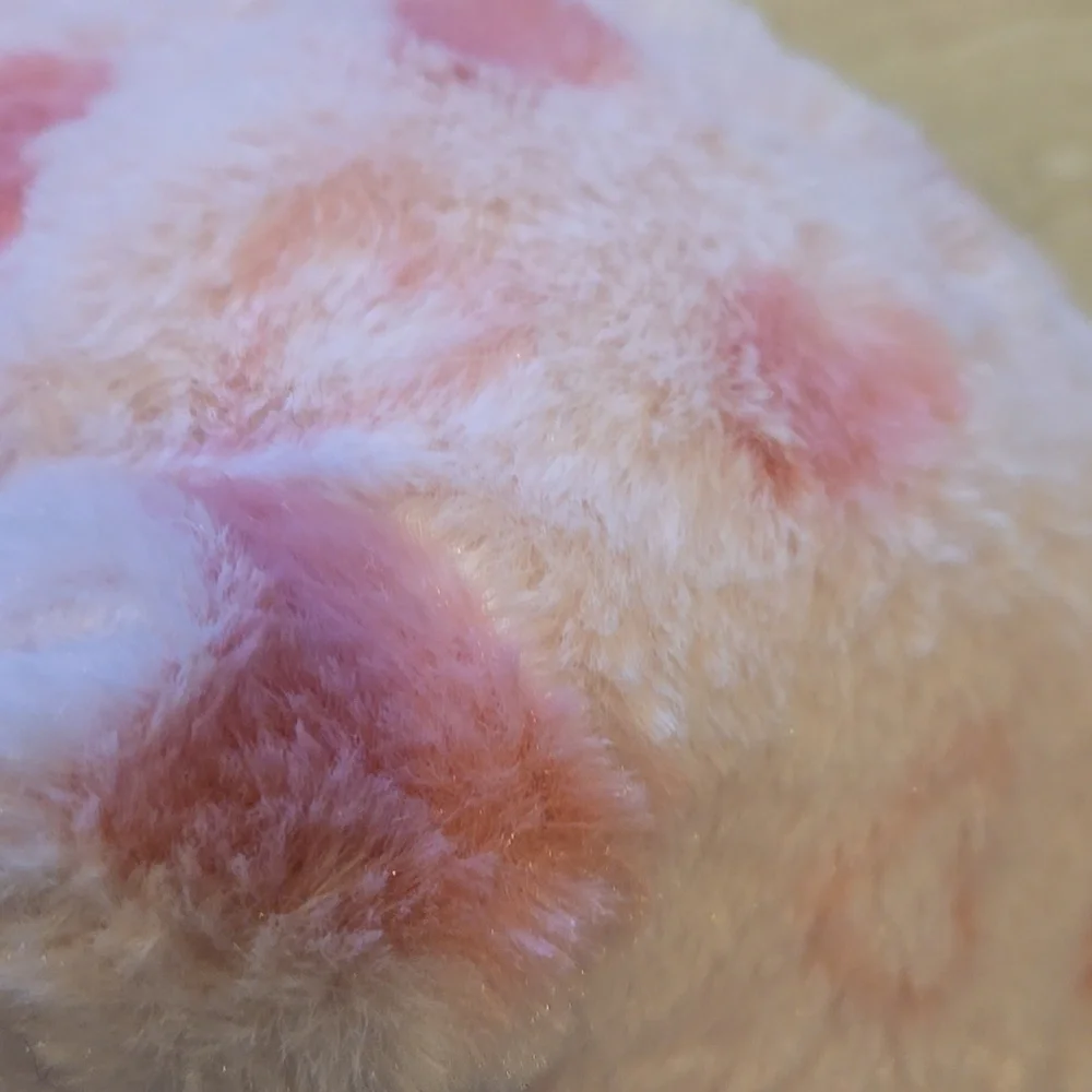 New Plush Piggy Bank with Hearts - Picture 6 of 8